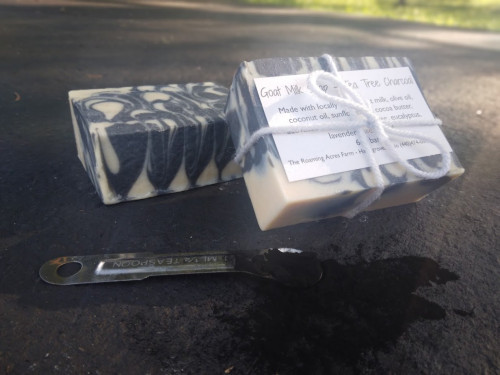 Tea Tree Charcoal - Goat Milk Soap by THE ROAMING ACRES FARM LLC