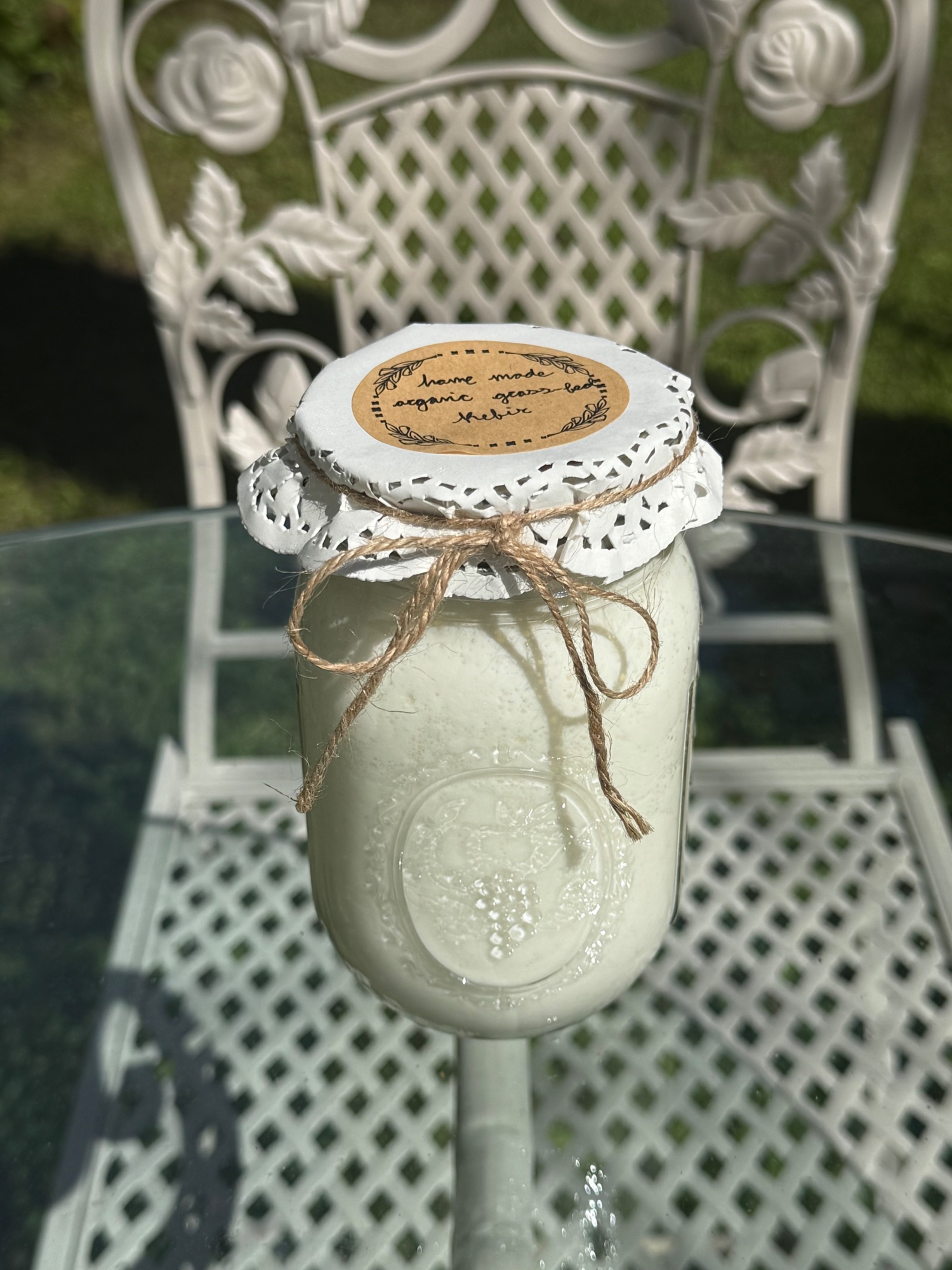 Organic Grass-Fed Milk Kefir 16oz by The Vintage Hearth