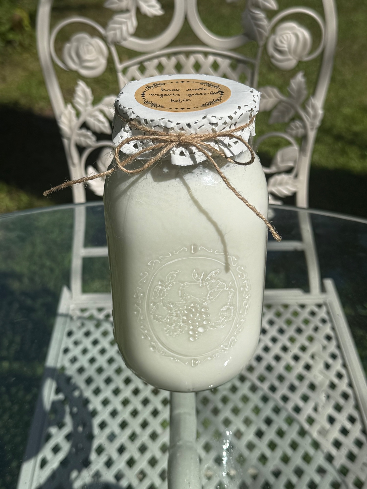 Organic Grass-Fed Milk Kefir 32oz by The Vintage Hearth